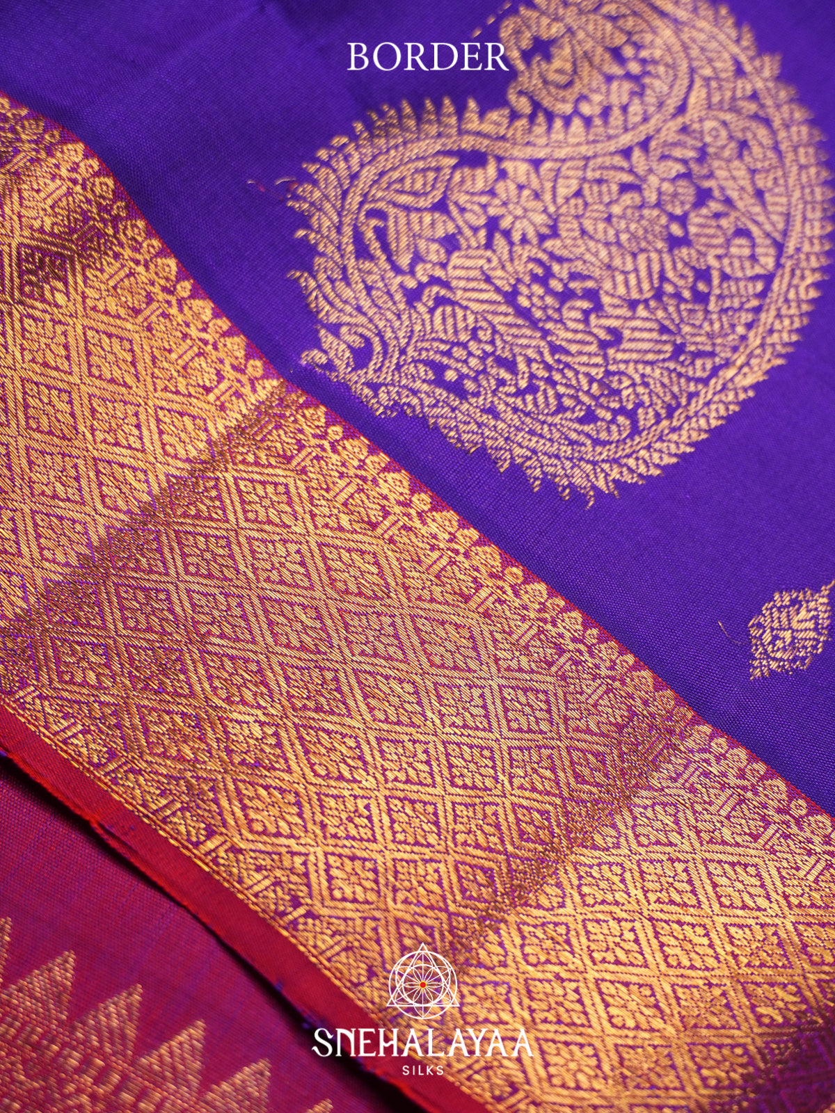 Purple Kanjivaram Silk Saree