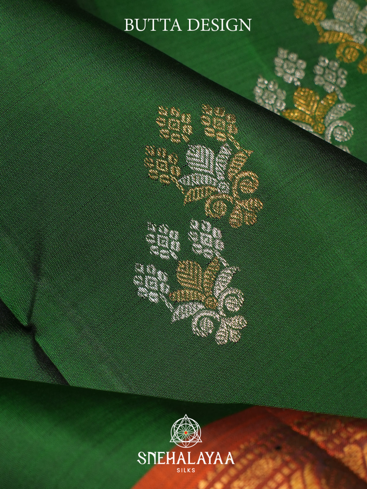 Emerald Green Kanjivaram Silk Saree