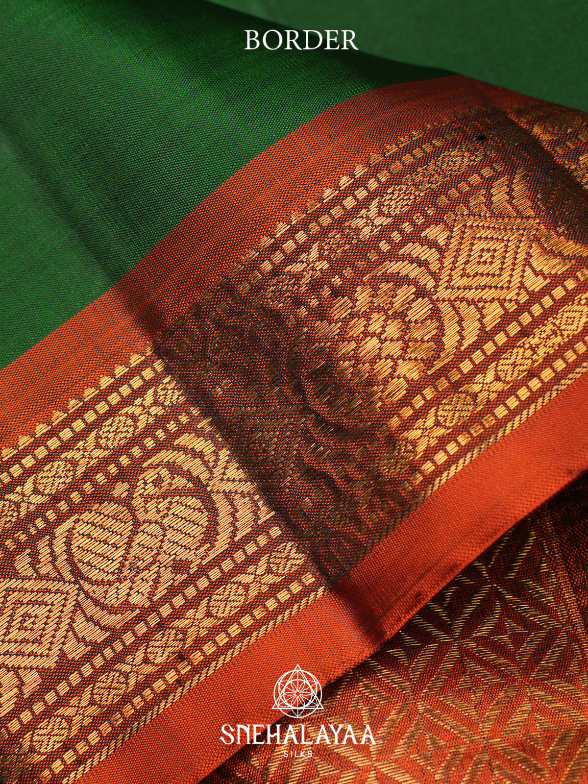 Emerald Green Kanjivaram Silk Saree
