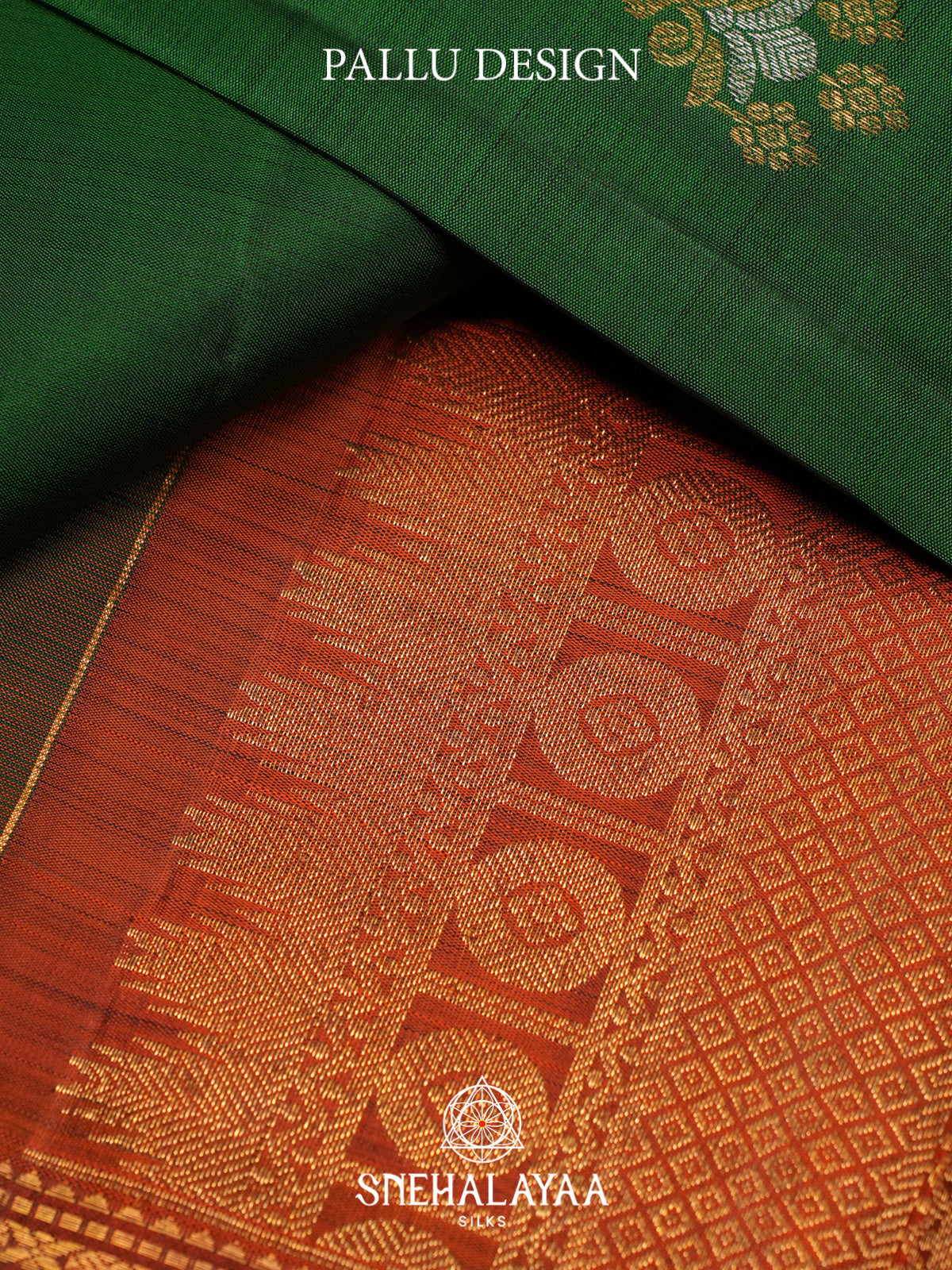 Emerald Green Kanjivaram Silk Saree