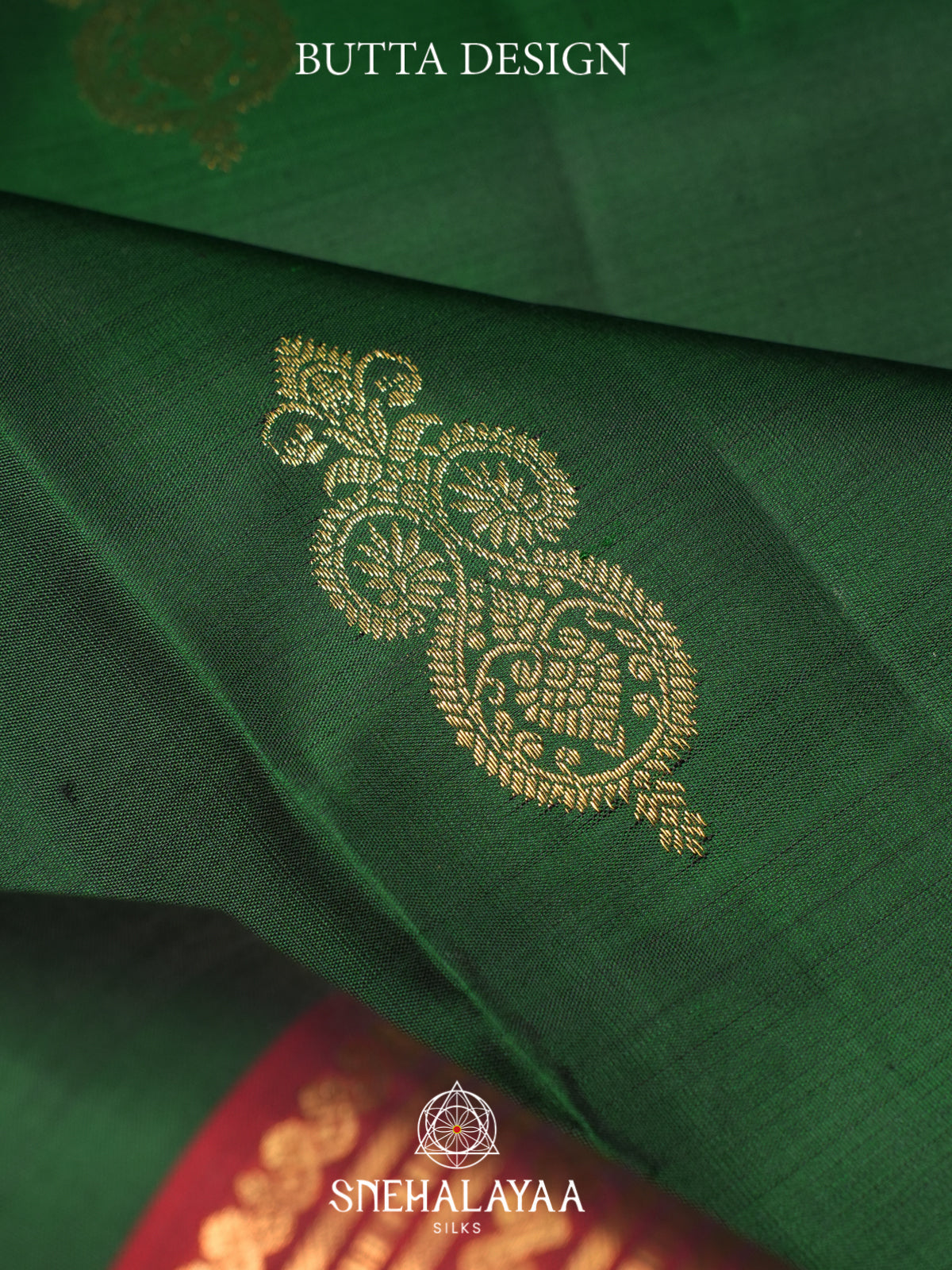 Forest Green Kanjivaram Silk Saree