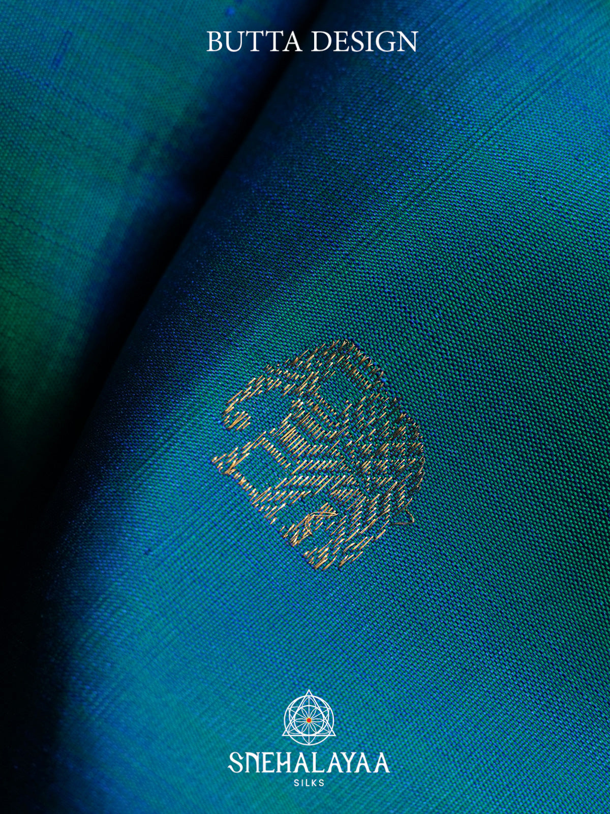 Peacock Blue Kanjivaram Silk Saree