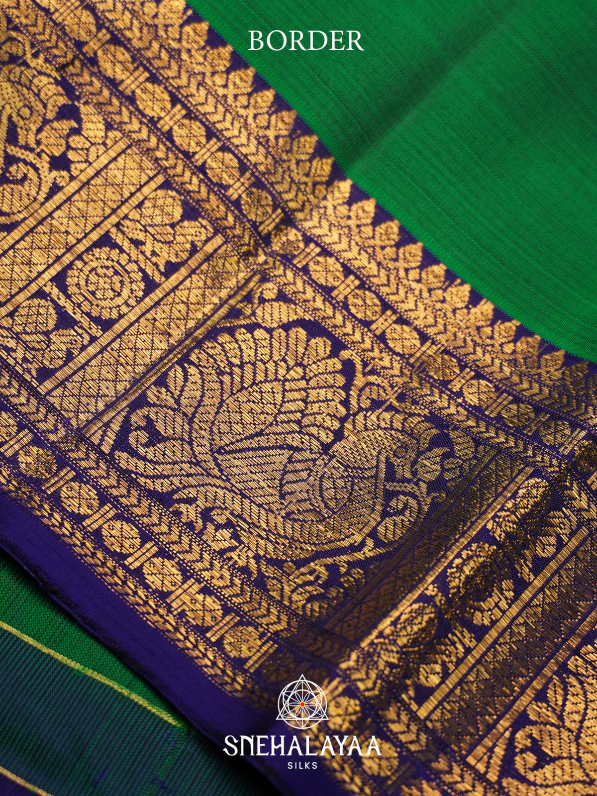 Emerald Green Kanjivaram Silk Saree
