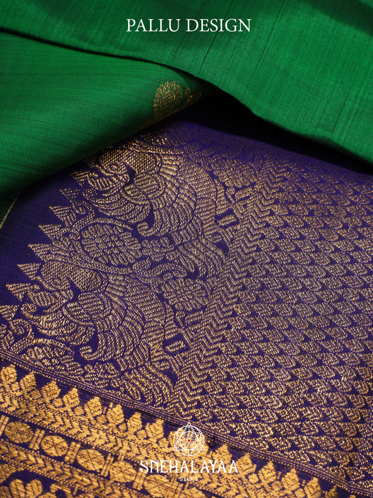 Emerald Green Kanjivaram Silk Saree