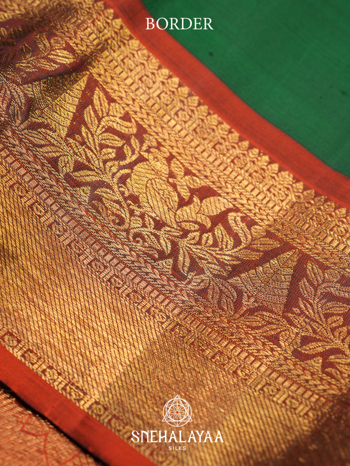 Forest Green Kanjivaram Silk Saree