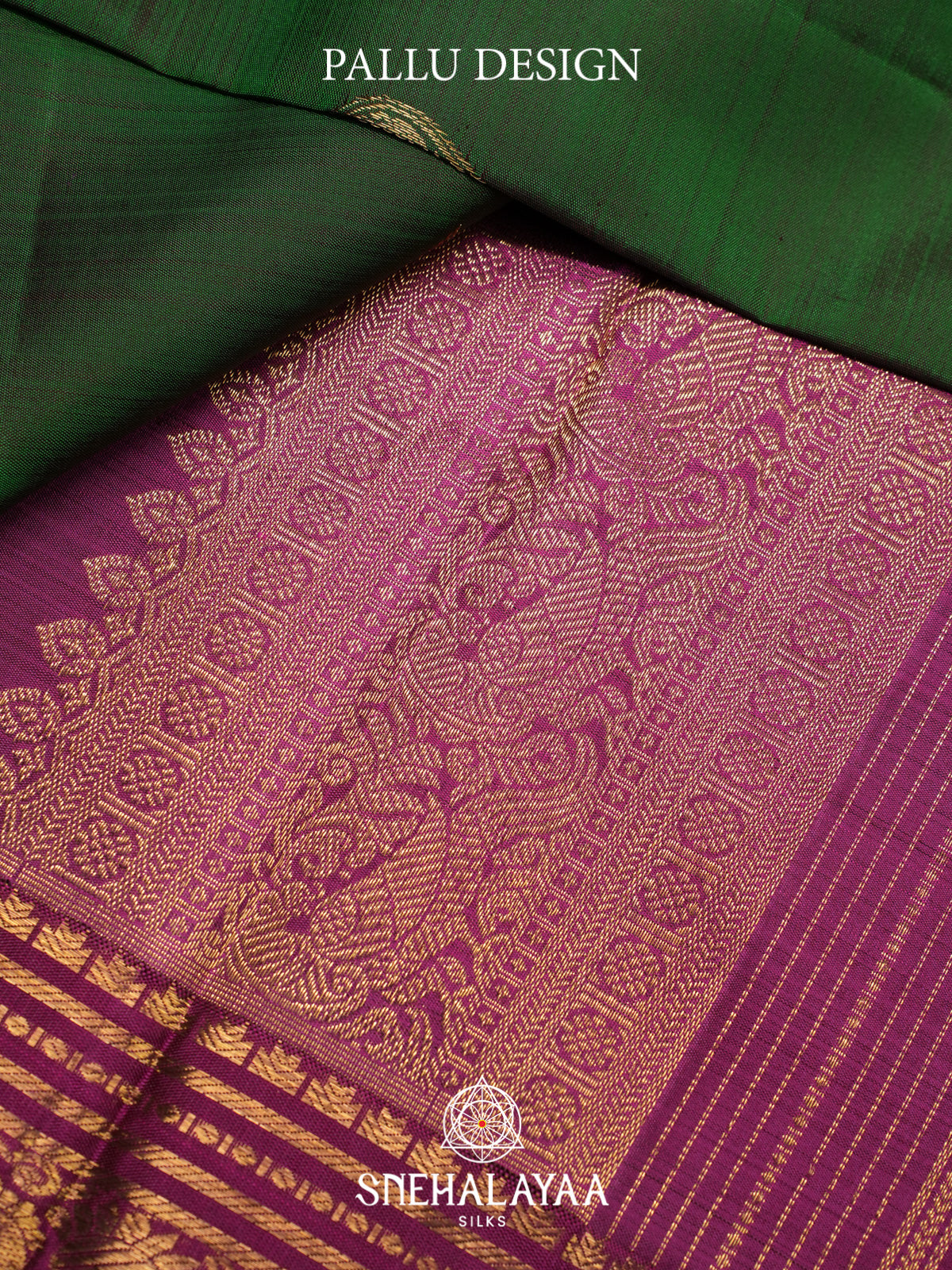 Forest Green Kanjivaram Silk Saree