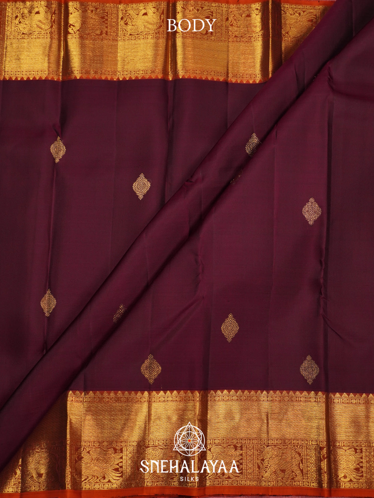 Maroon Kanjivaram Silk Saree