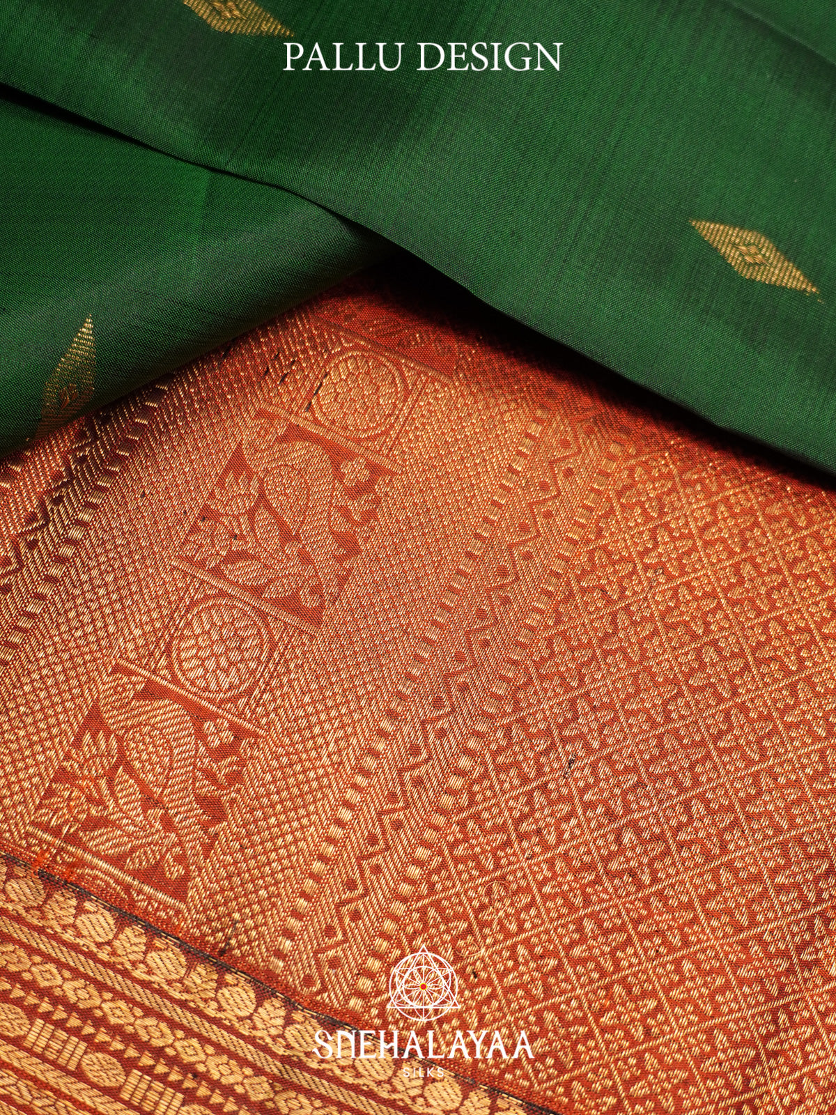 Emerald Green Kanjivaram Silk Saree