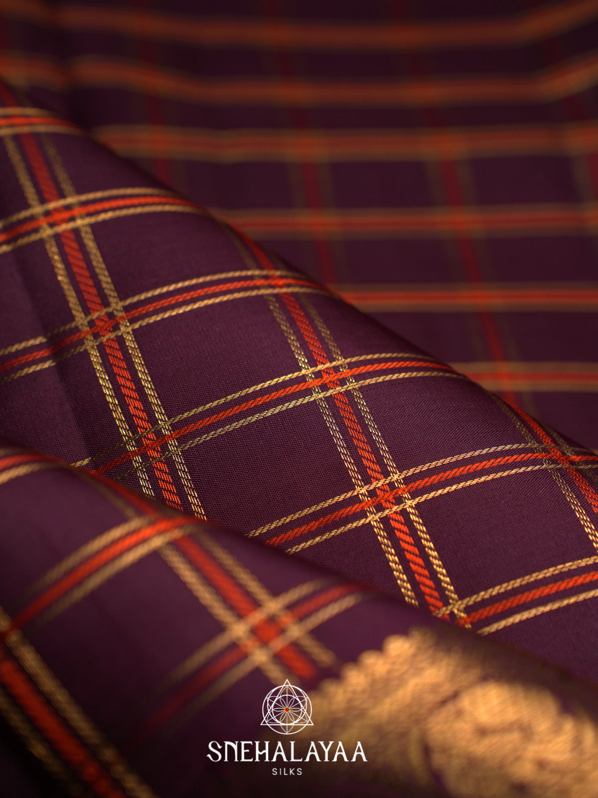 Coffee Brown Kanjivaram Silk Saree