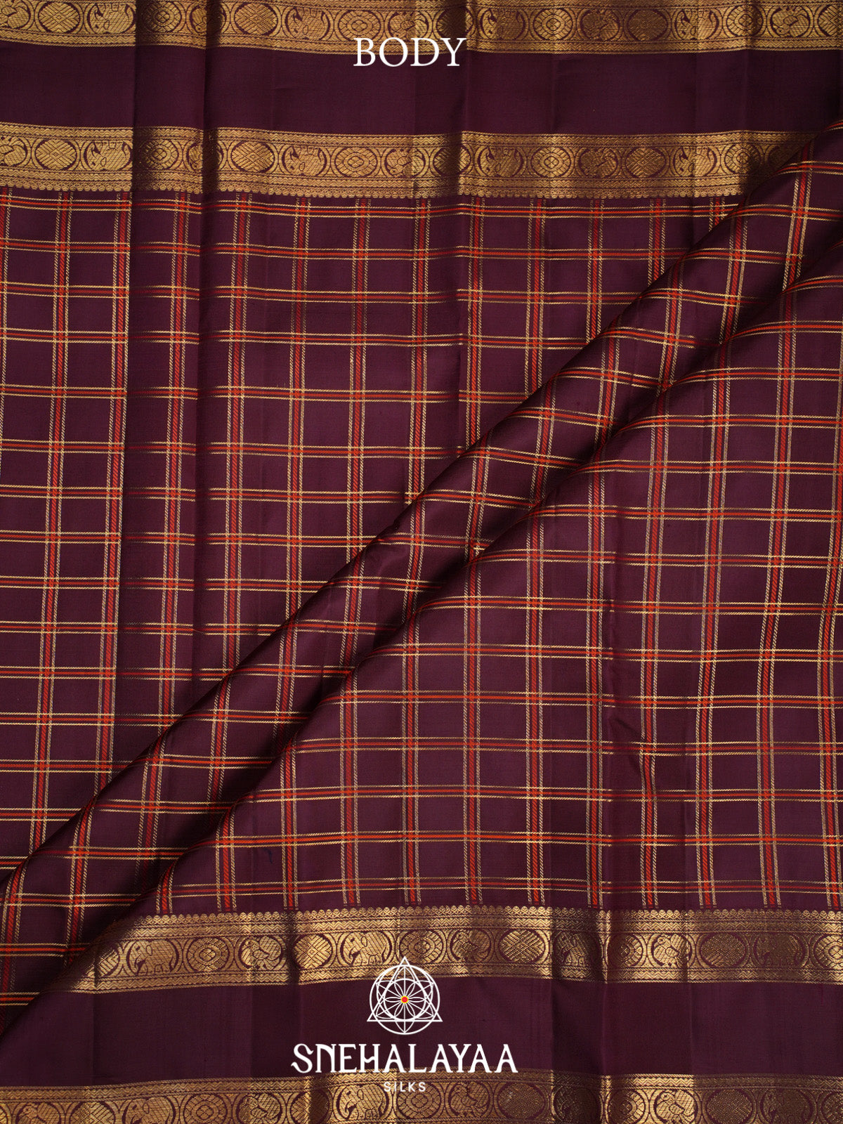 Coffee Brown Kanjivaram Silk Saree
