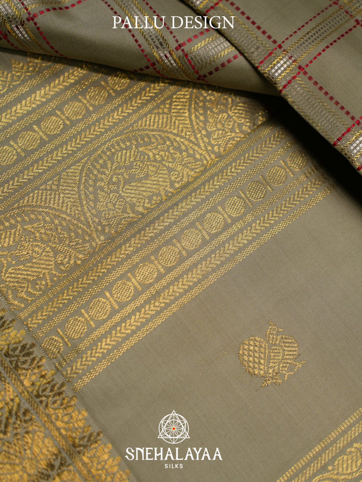 Sage Green Kanjivaram Silk Saree
