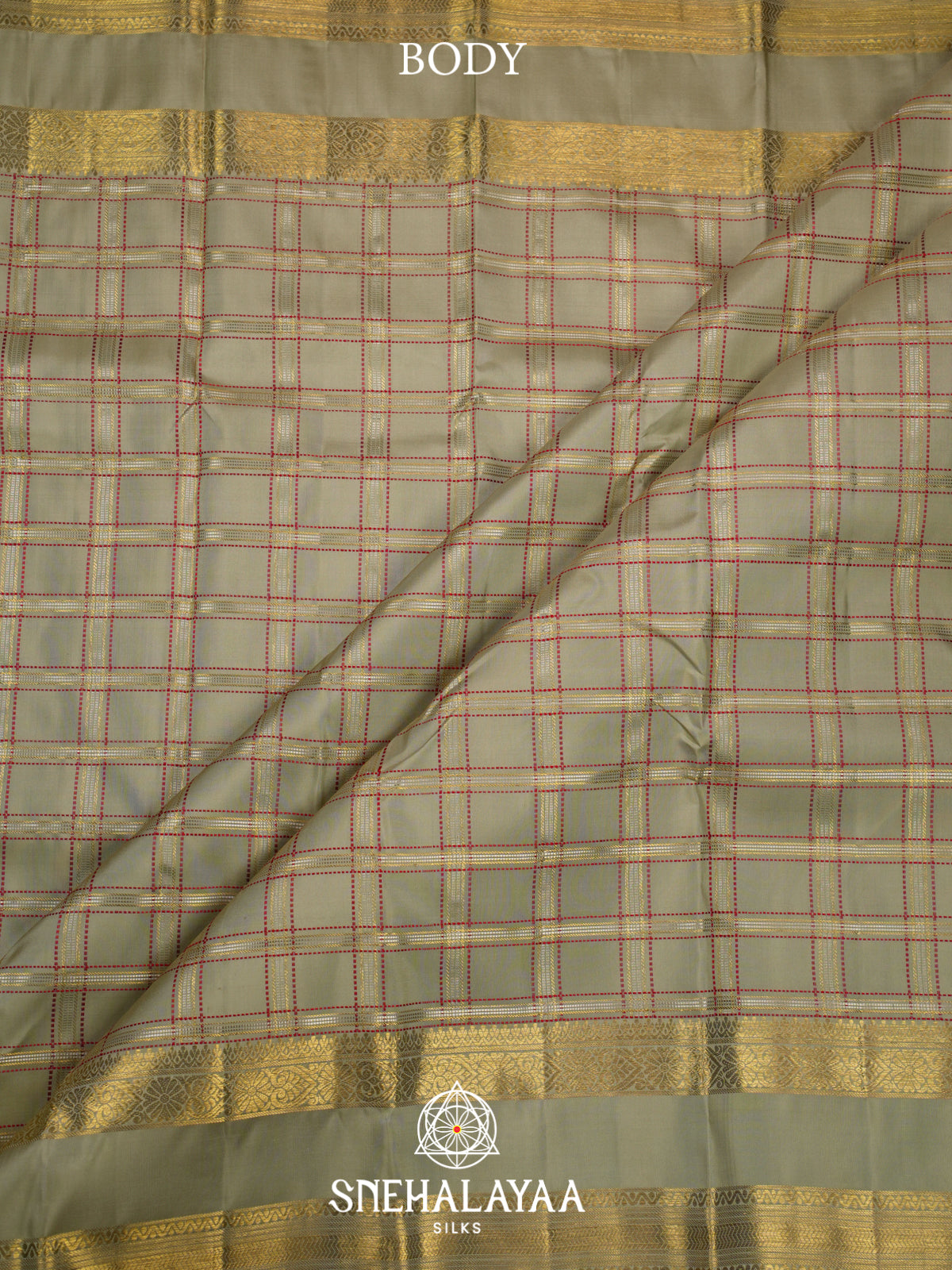 Sage Green Kanjivaram Silk Saree