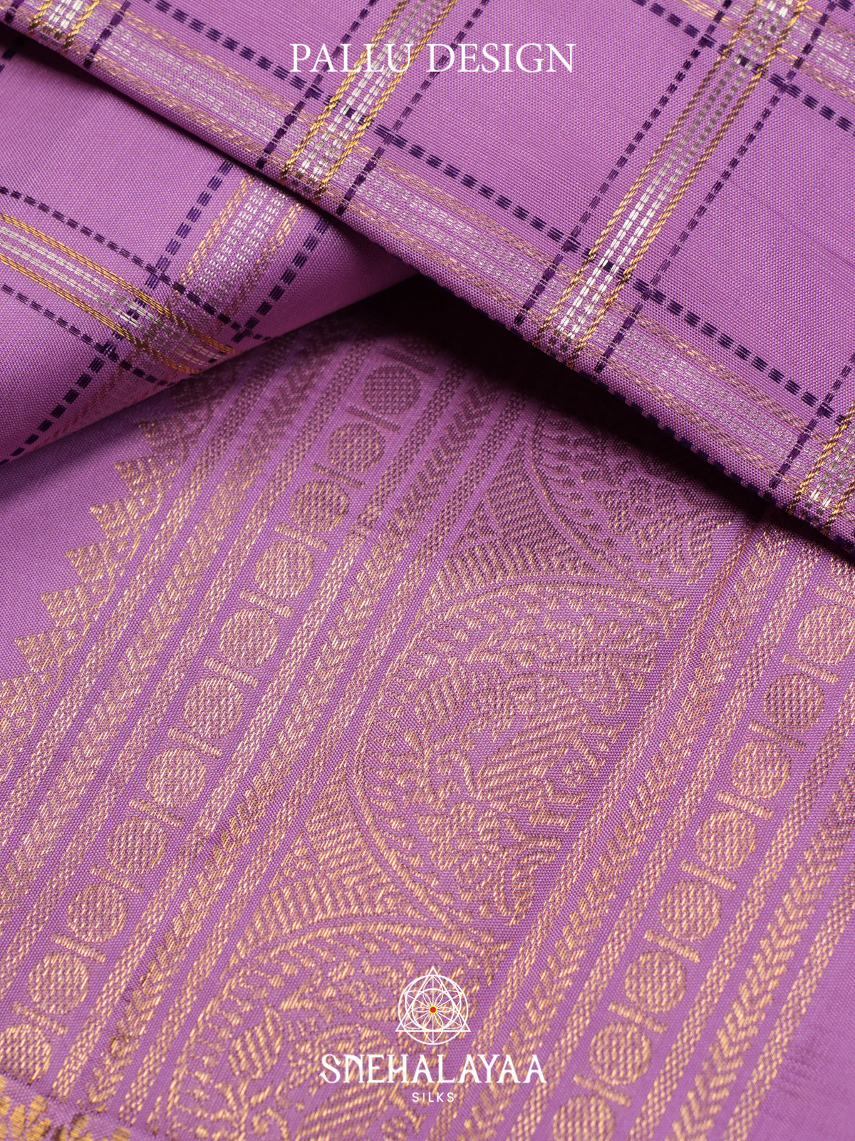 Lavender Kanjivaram Silk Saree