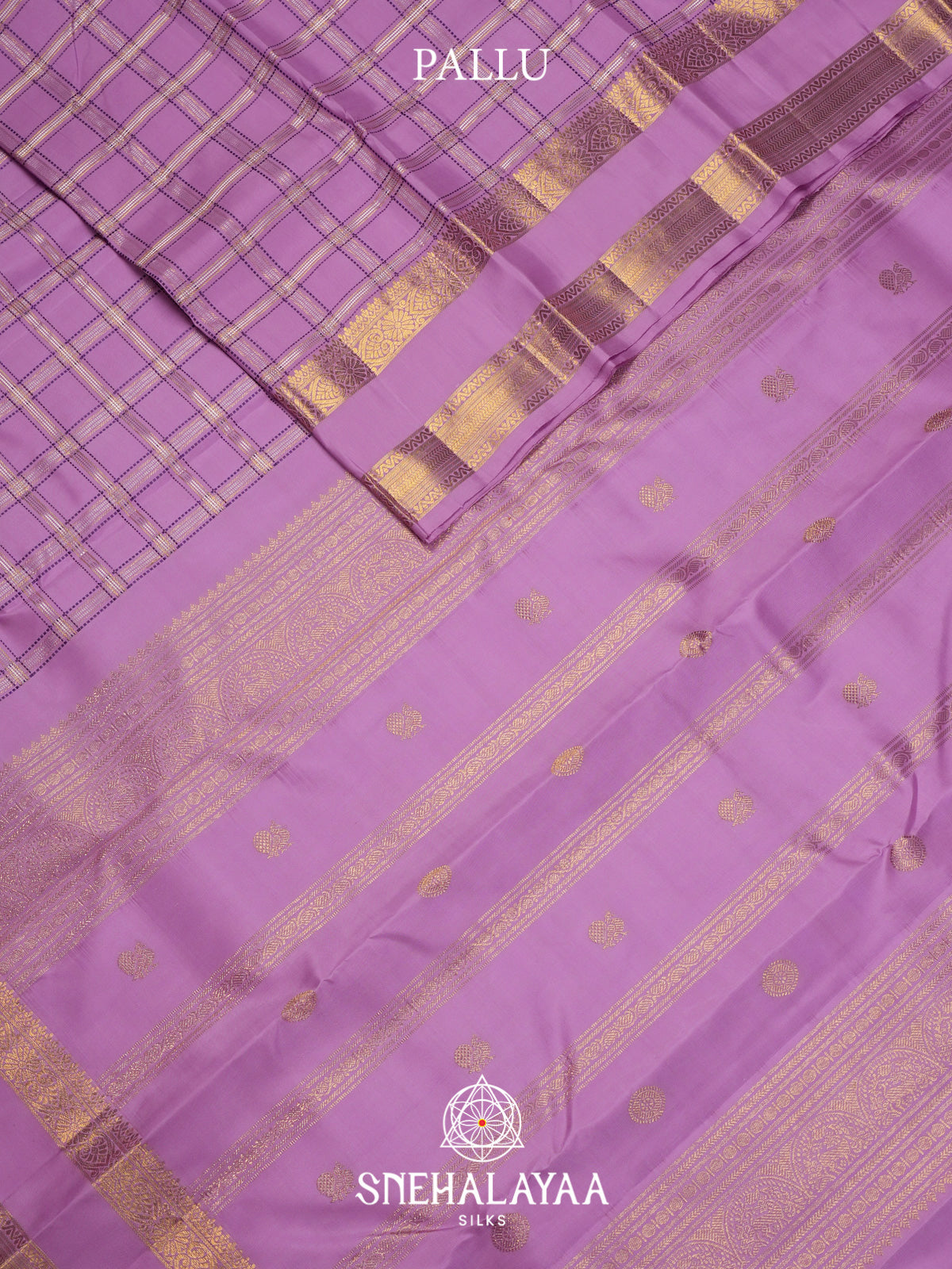 Lavender Kanjivaram Silk Saree