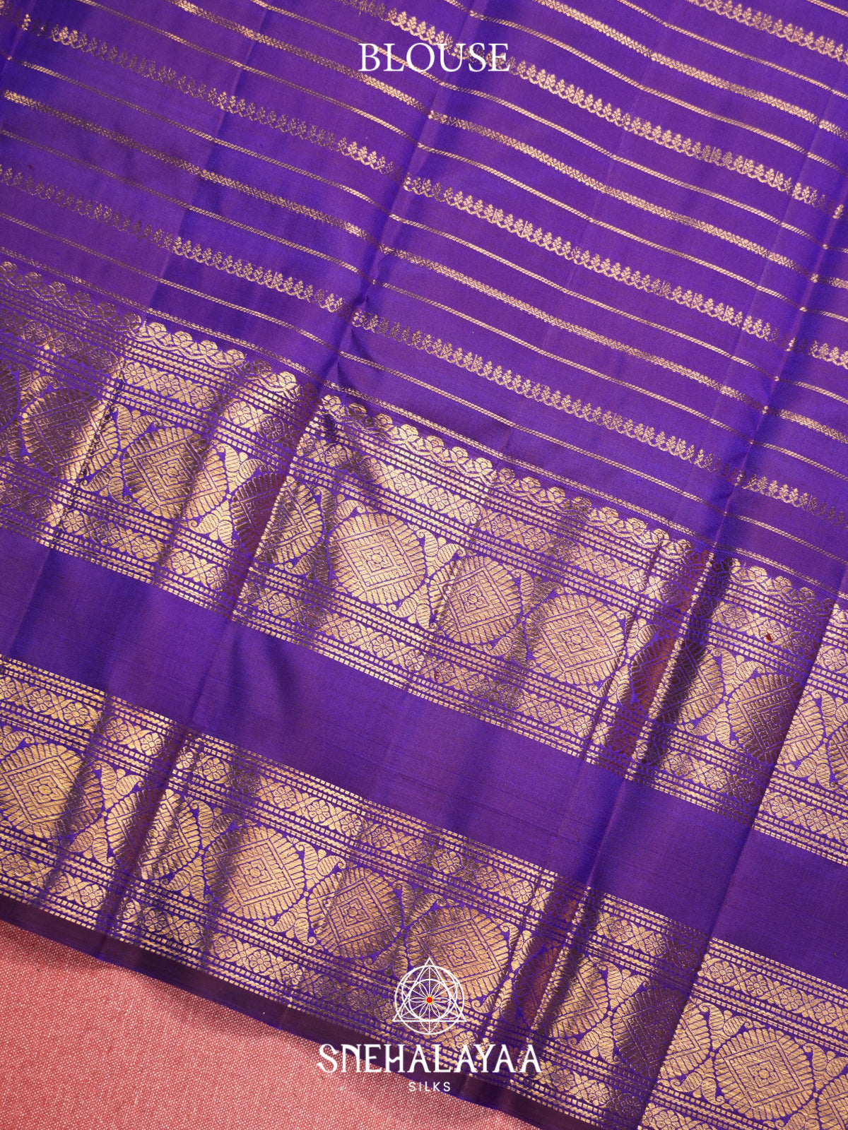 Aqua Blue Kanjivaram Silk Saree