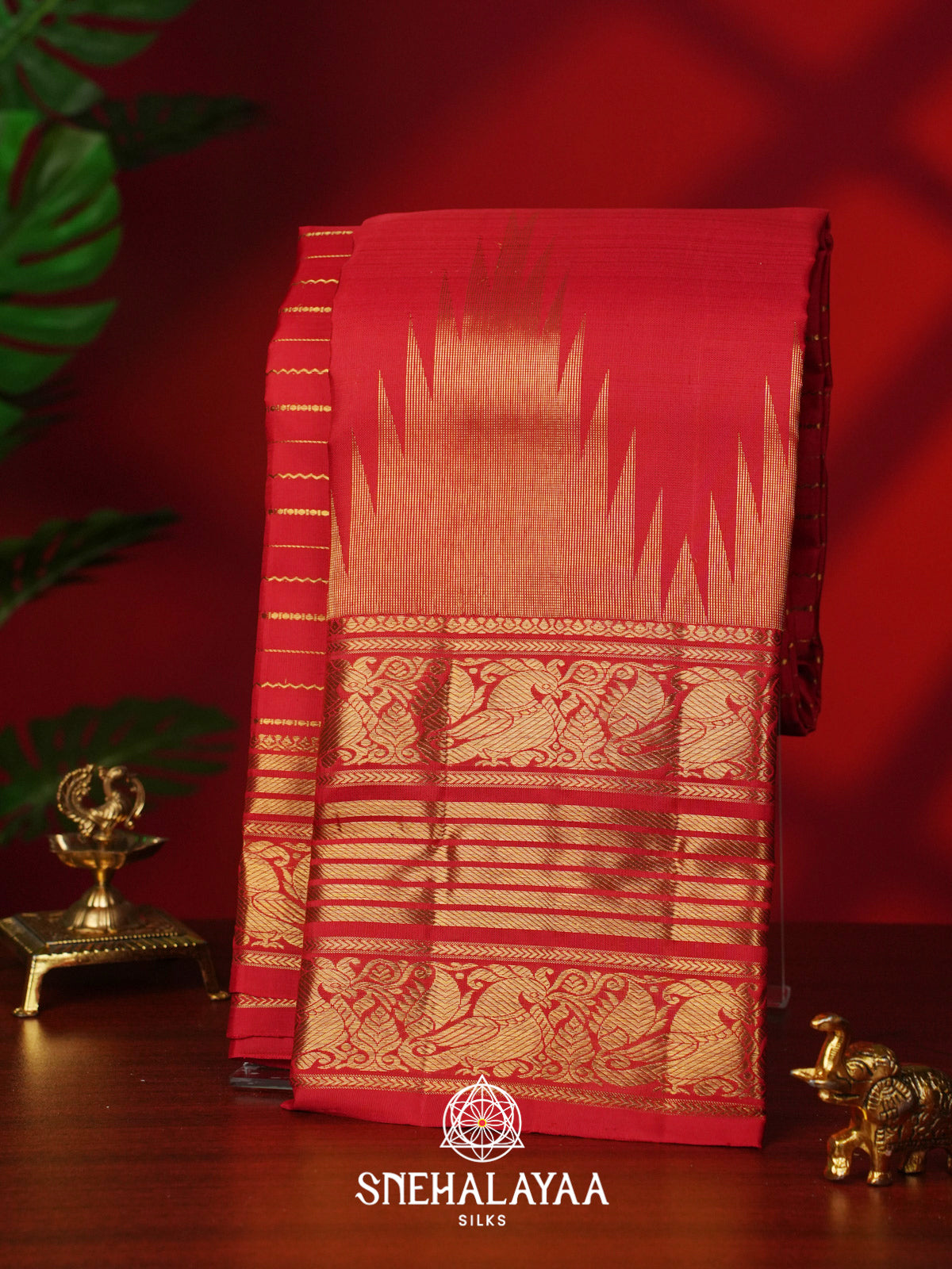 Red Kanjivaram Silk Saree