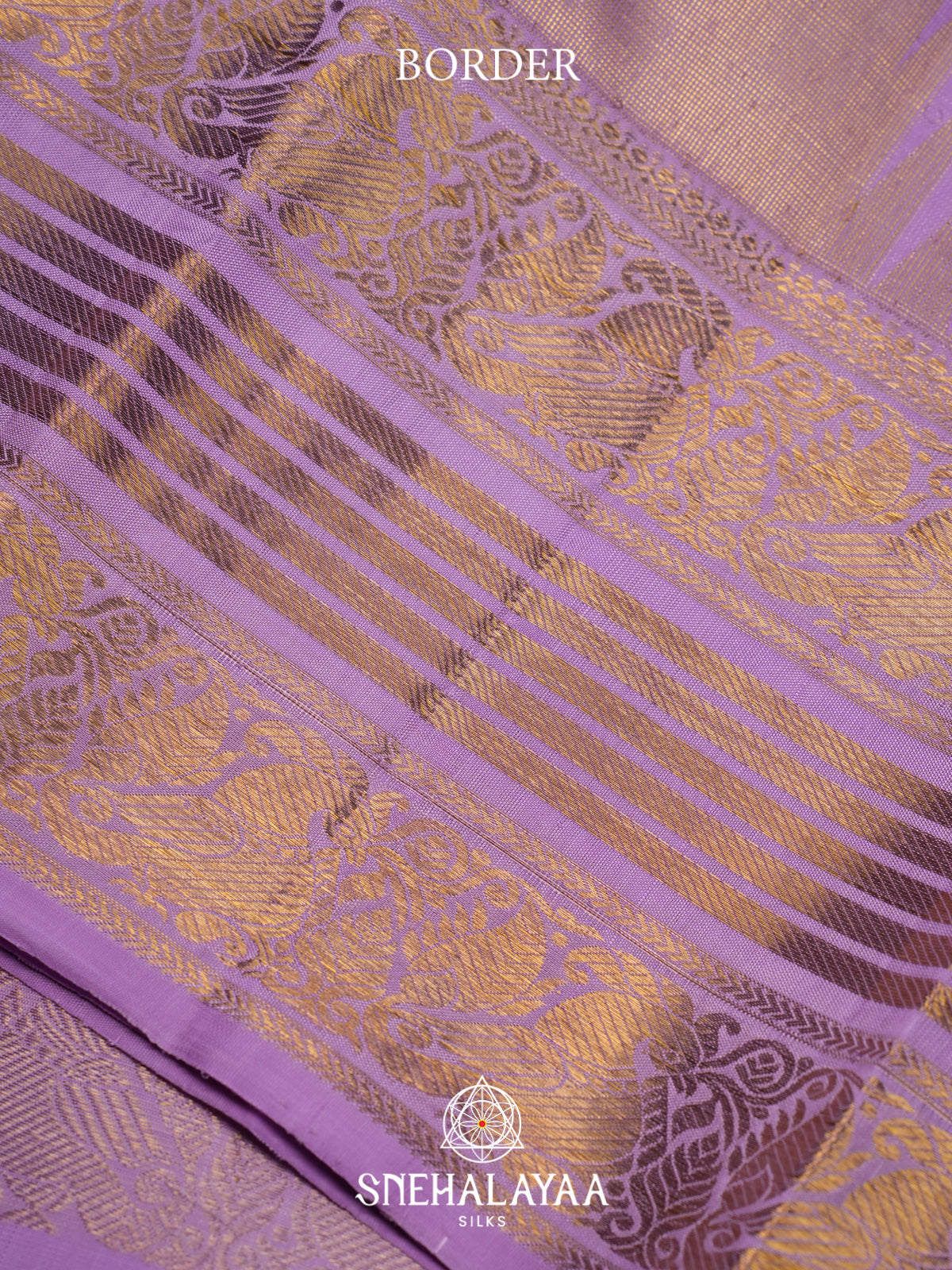 lavender Kanjivaram Silk Saree