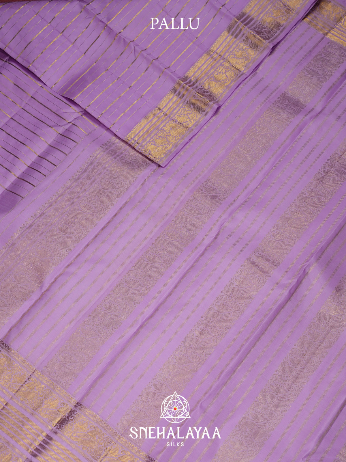 lavender Kanjivaram Silk Saree