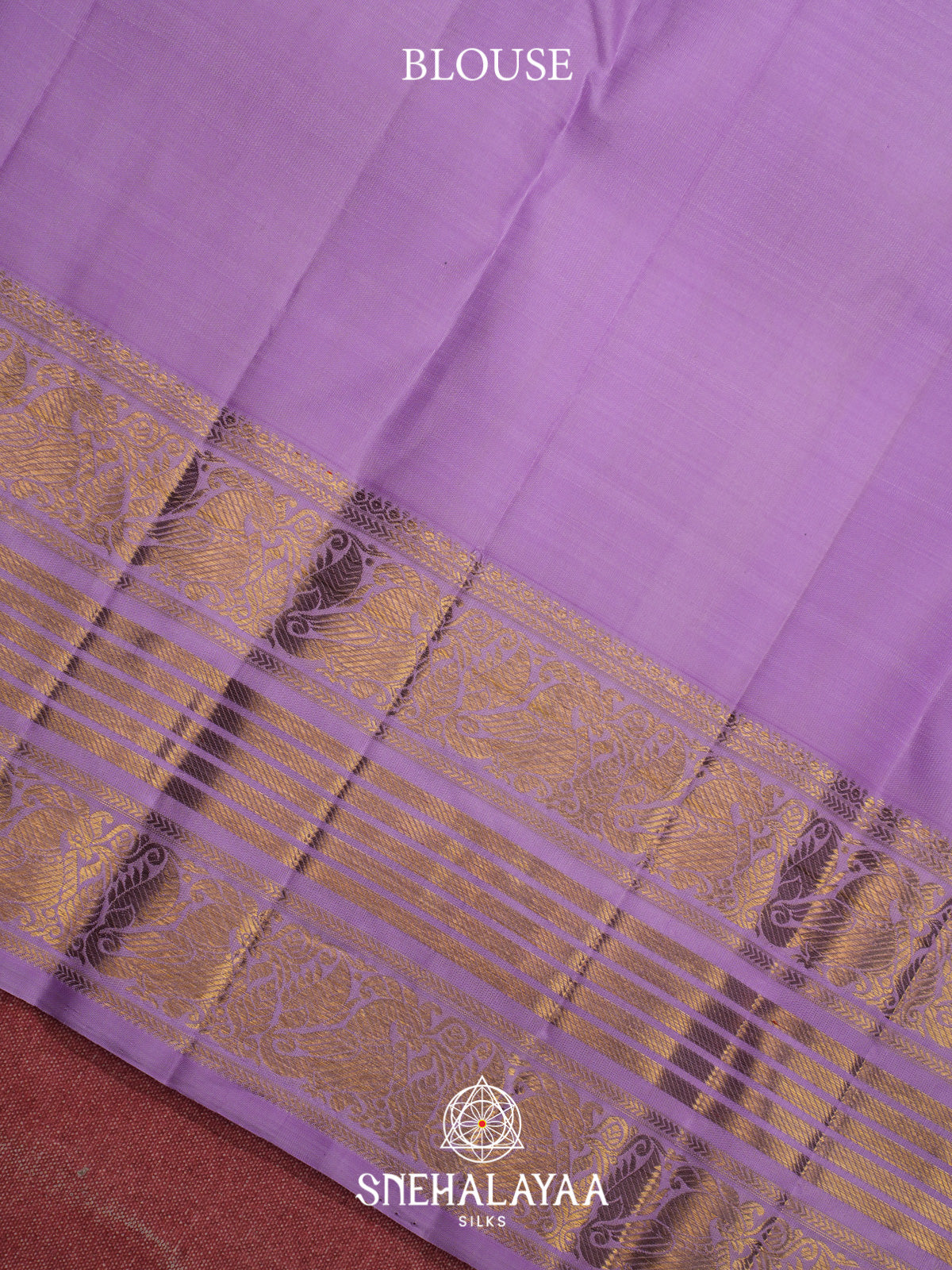 lavender Kanjivaram Silk Saree
