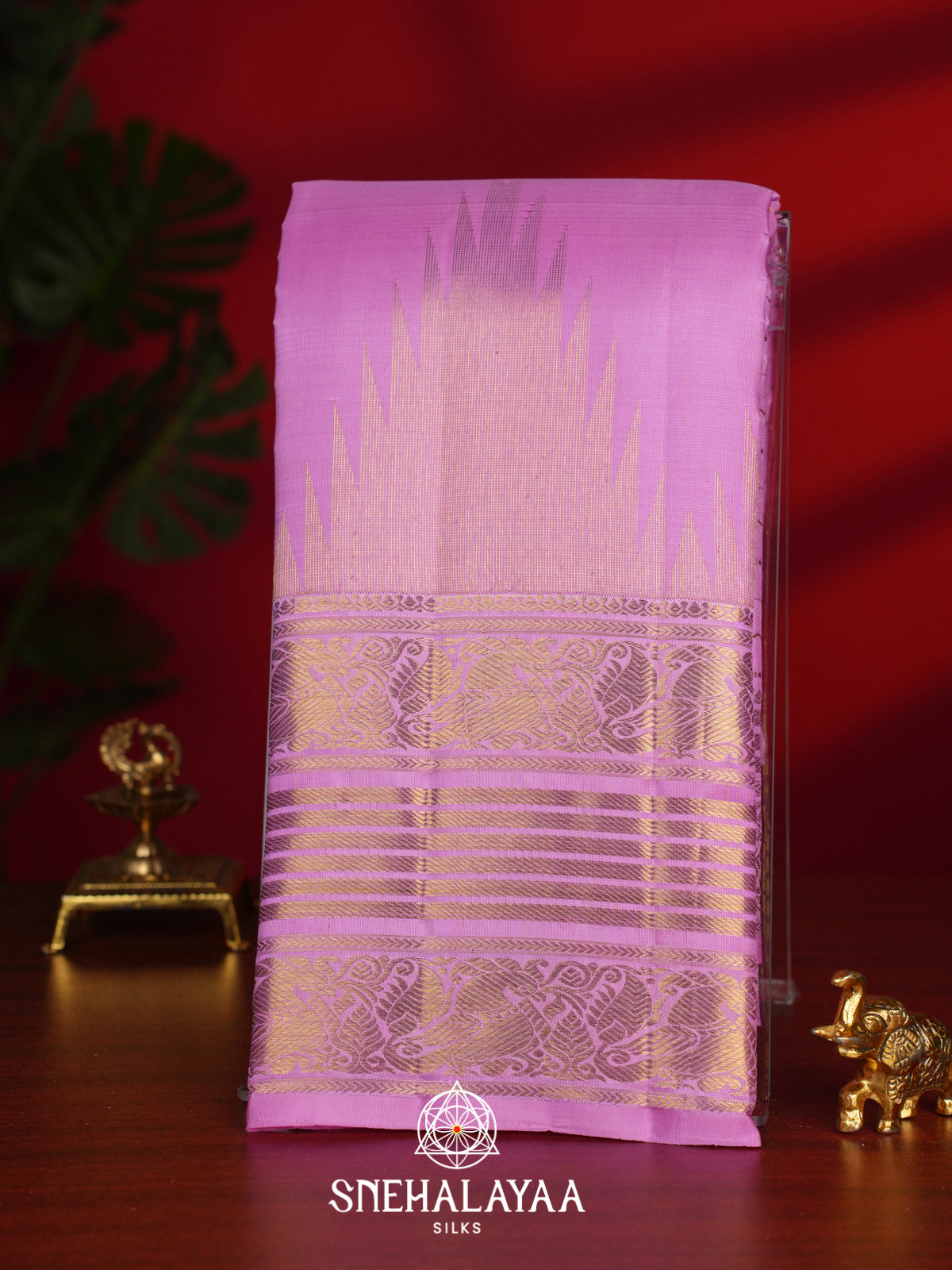Pink Kanjivaram Silk Saree