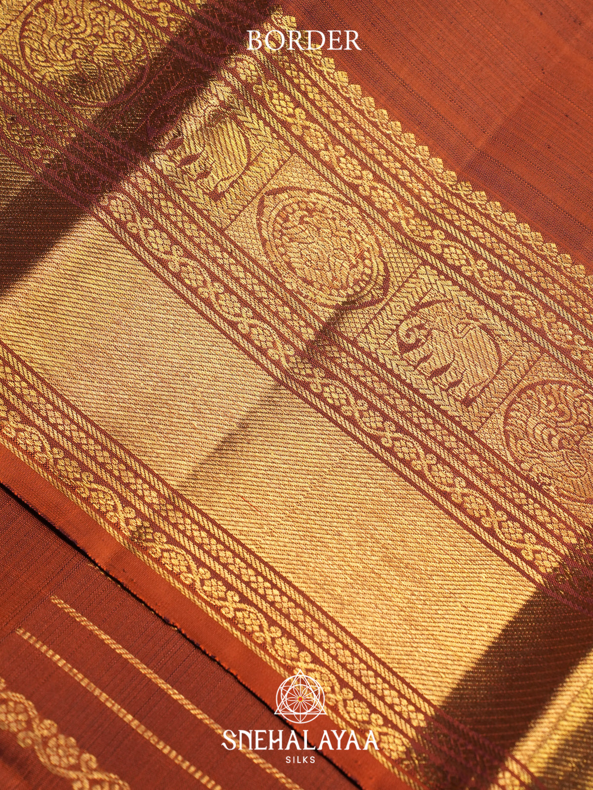 Brown Kanjivaram Silk Saree