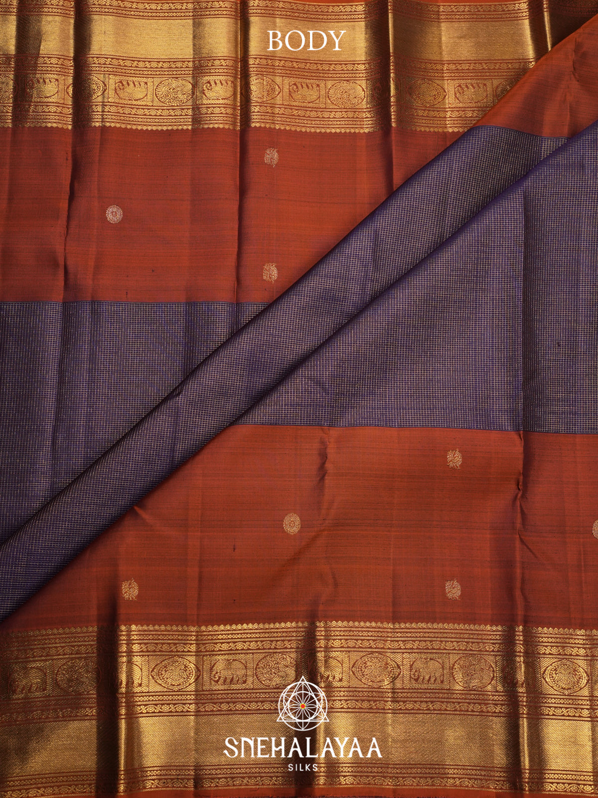 Brown Kanjivaram Silk Saree