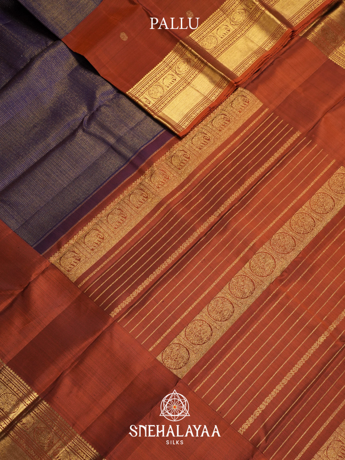 Brown Kanjivaram Silk Saree