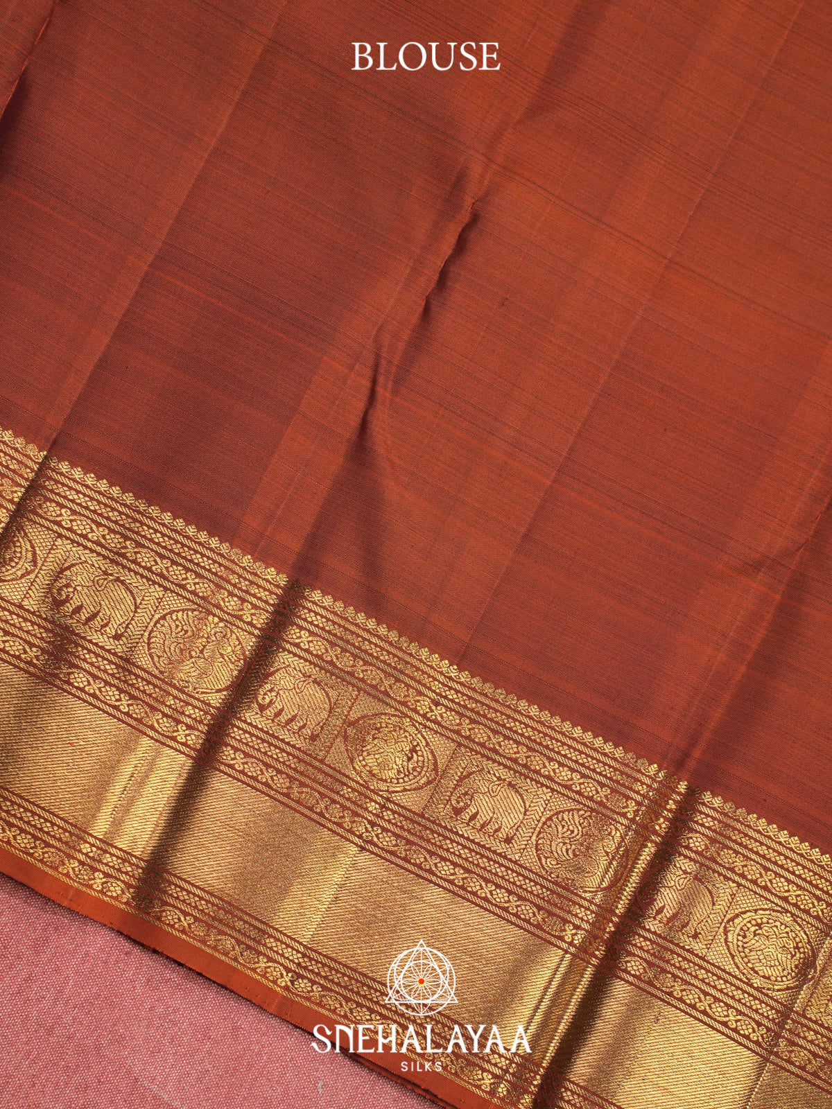 Brown Kanjivaram Silk Saree