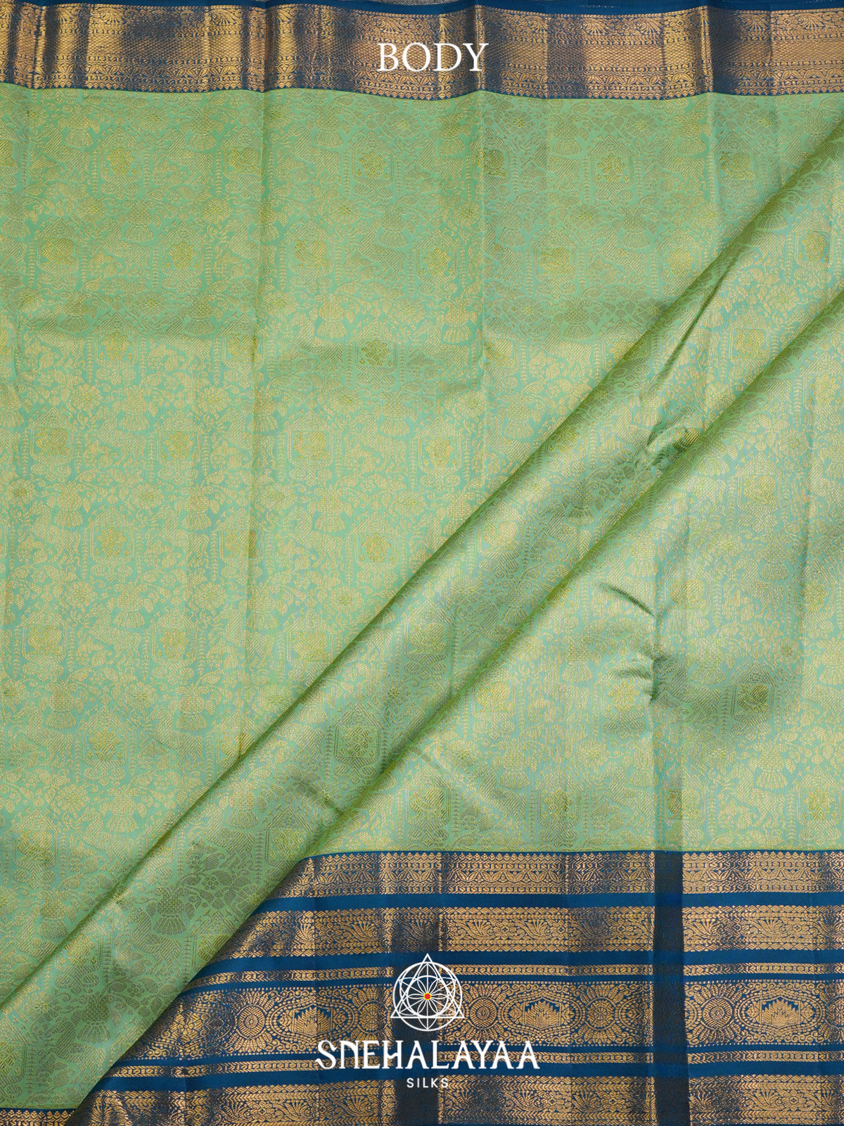 Pale Green Kanjivaram Silk Saree