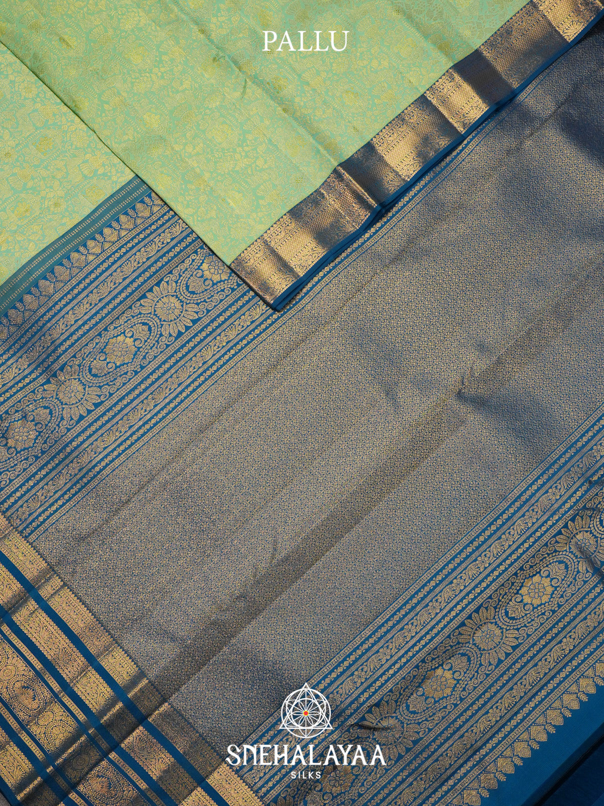 Pale Green Kanjivaram Silk Saree