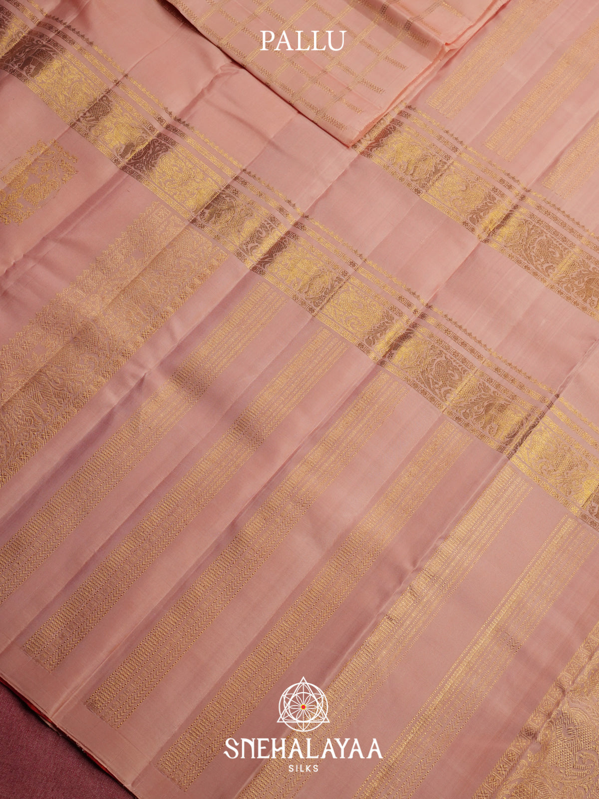 Mauve Pink Kanjivaram Silk Saree