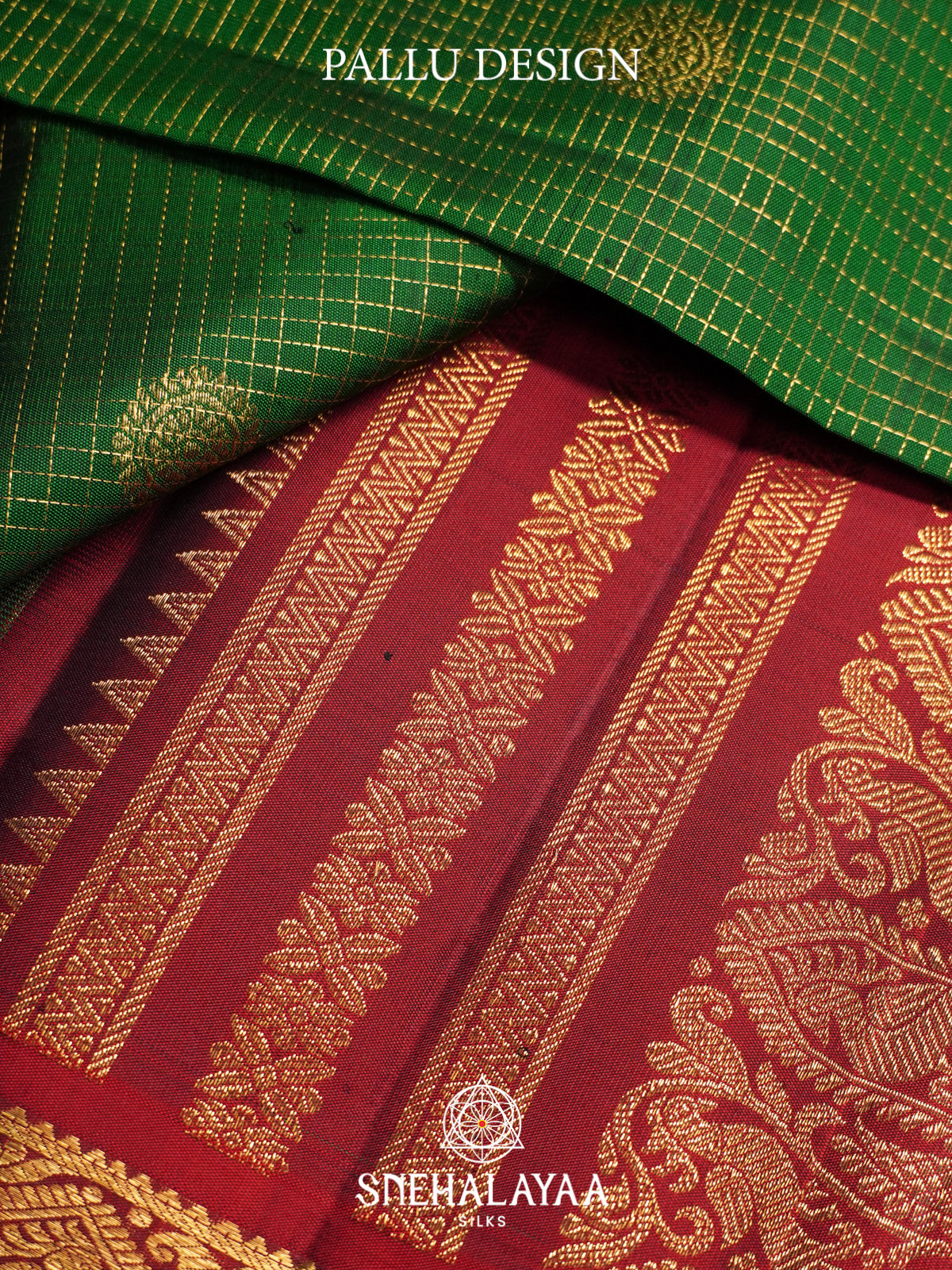 Emerald Green Kanjivaram Silk Saree