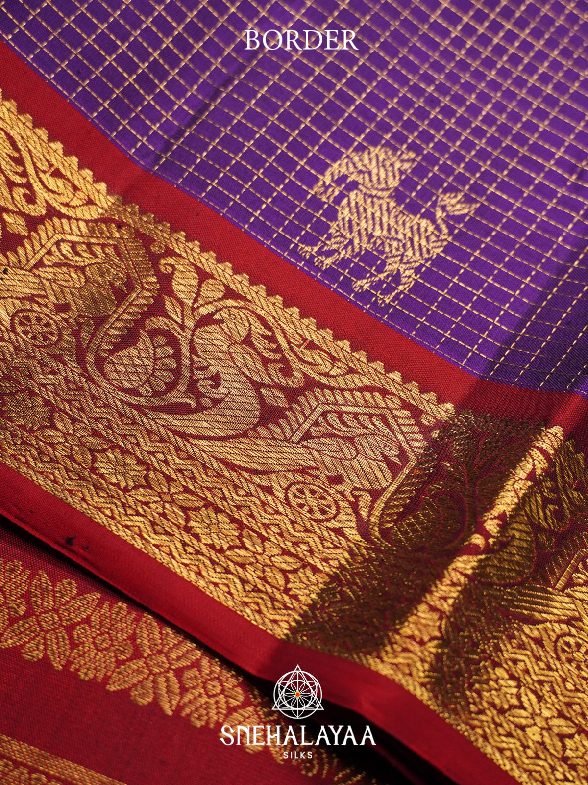 Purple Kanjivaram Silk Saree