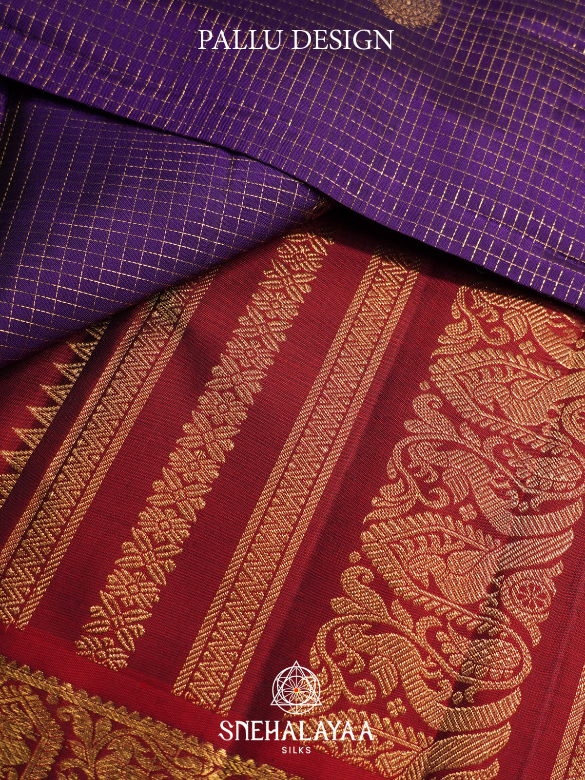 Purple Kanjivaram Silk Saree