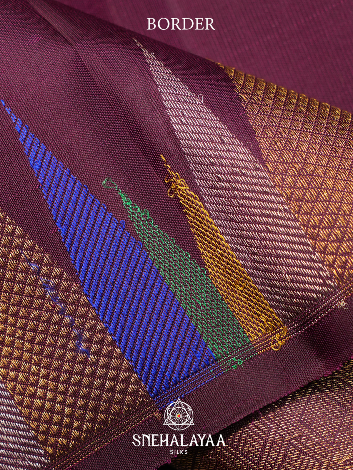 Wine Kanjivaram Silk Saree