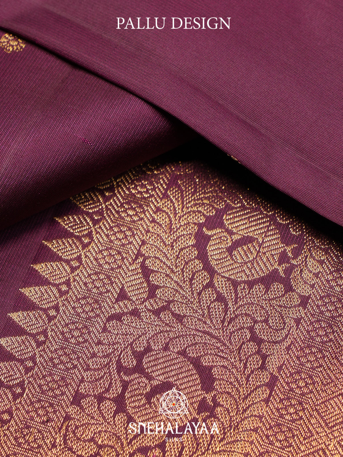 Wine Kanjivaram Silk Saree