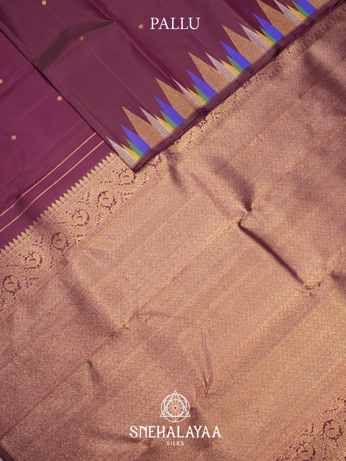Wine Kanjivaram Silk Saree