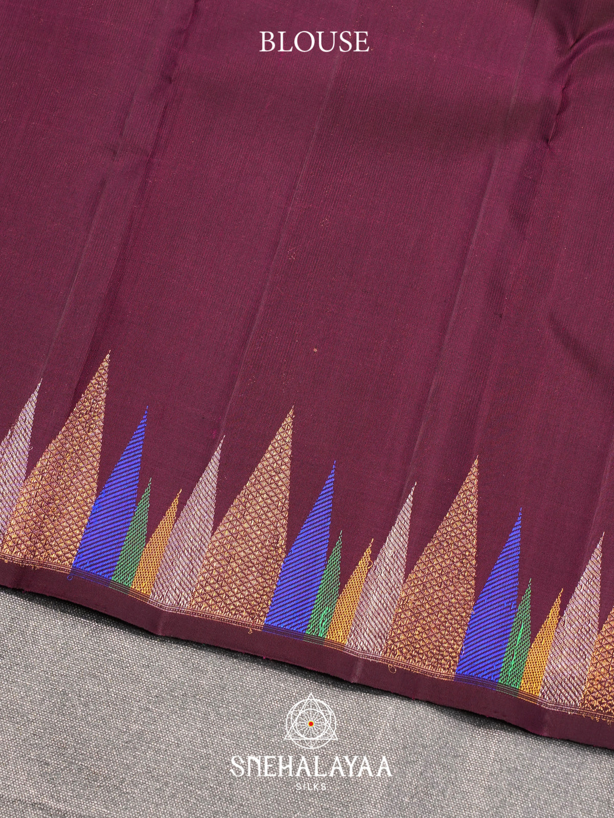 Wine Kanjivaram Silk Saree
