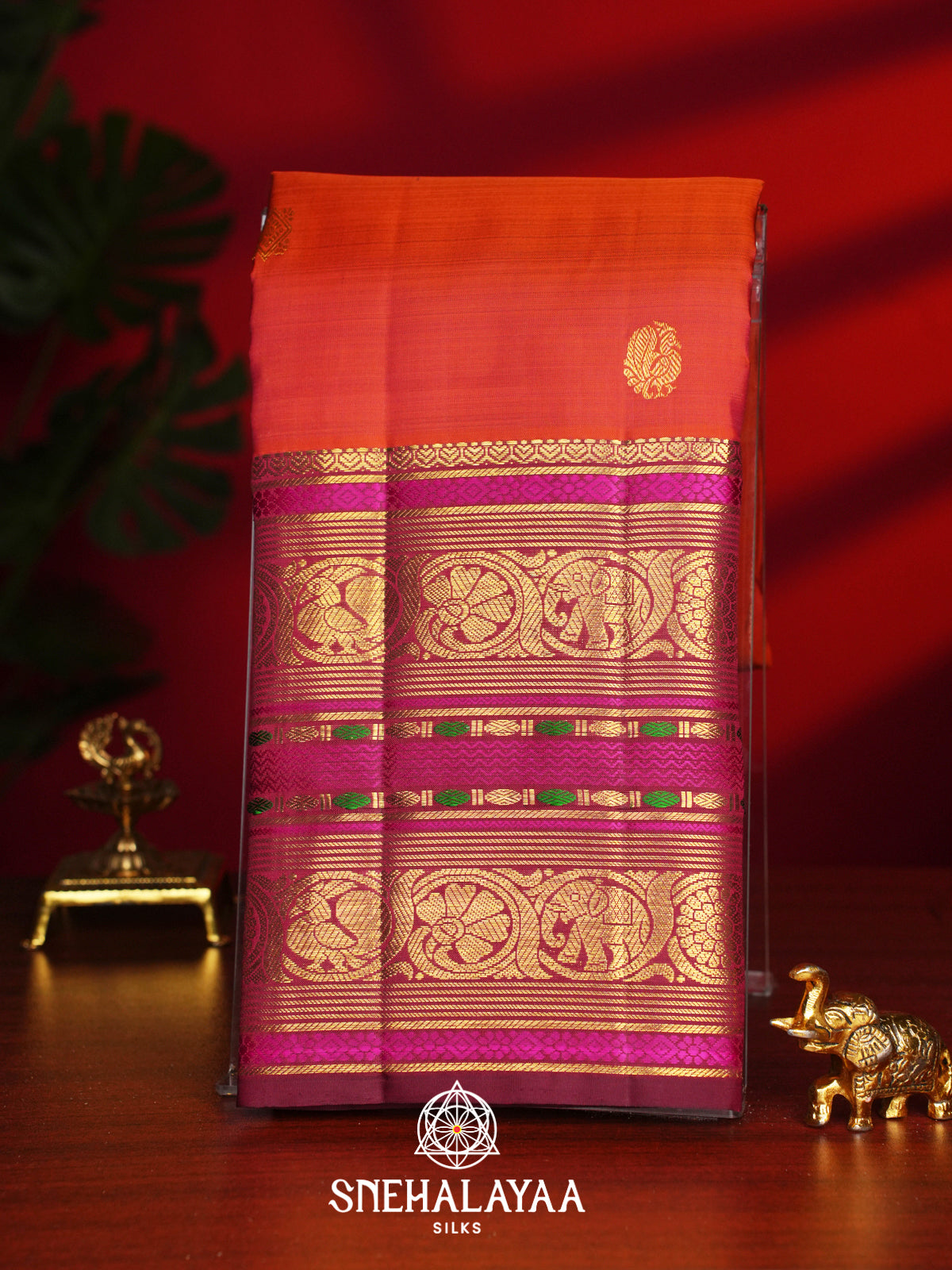 Red Kanjivaram Silk Saree