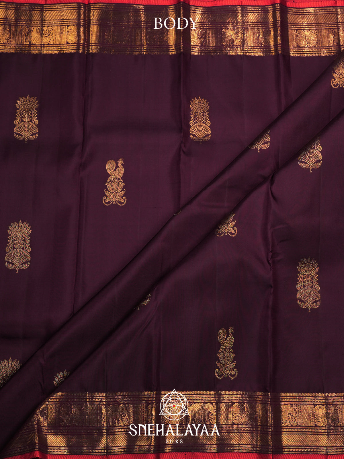 Coffee Brown Kanjivaram Silk Saree