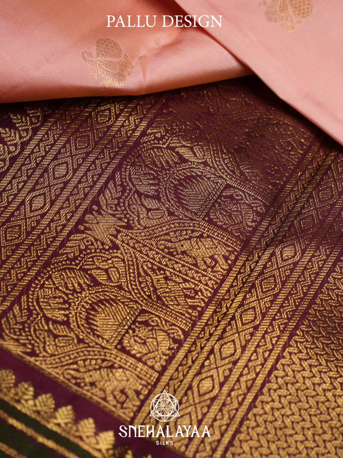 Pale Peach Kanjivaram Silk Saree