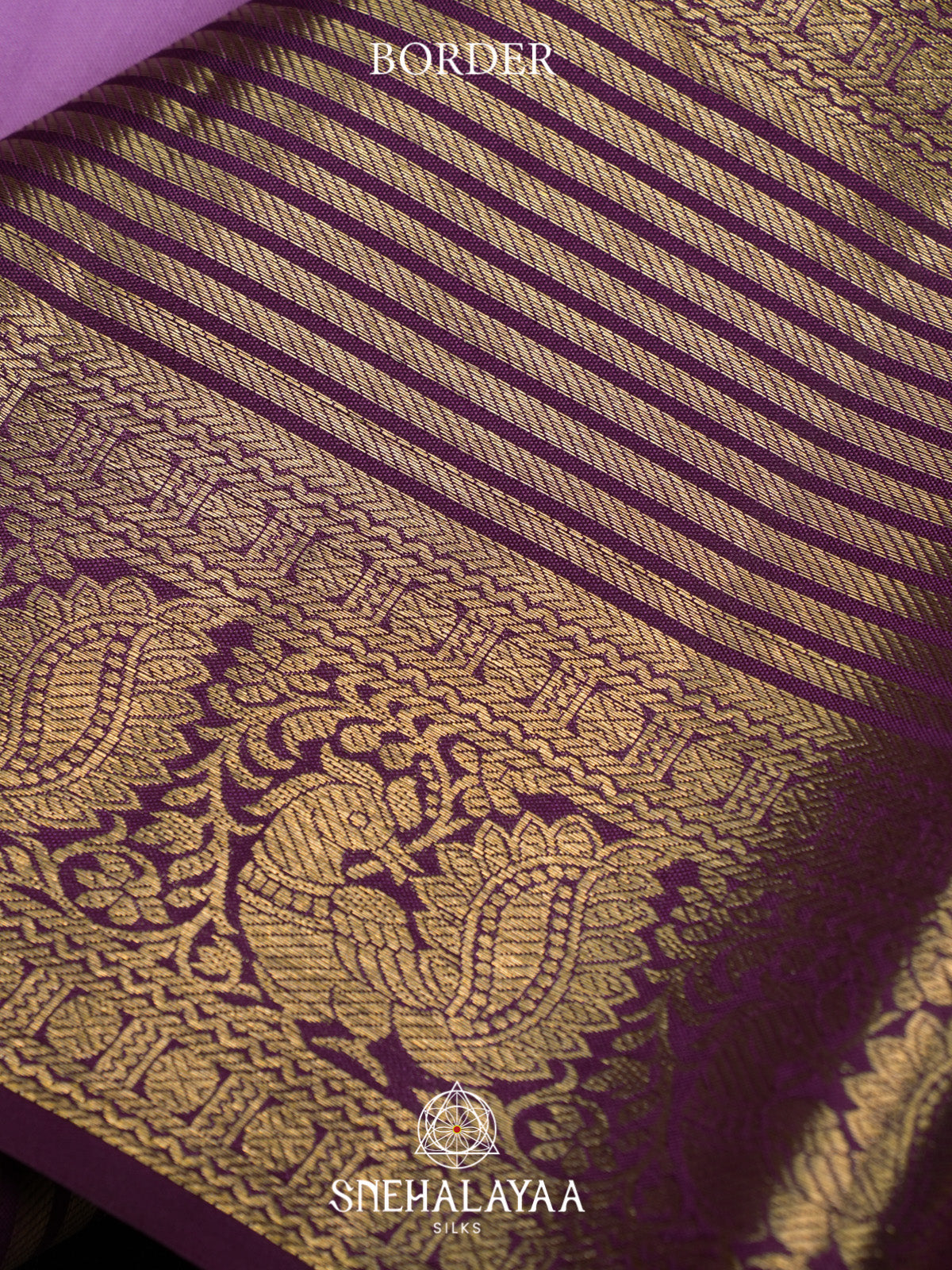 Lilac Kanjivaram Silk Saree