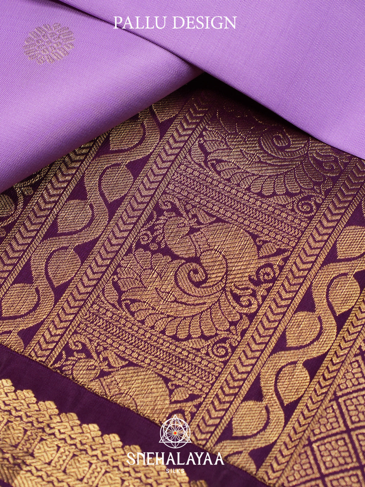 Lilac Kanjivaram Silk Saree