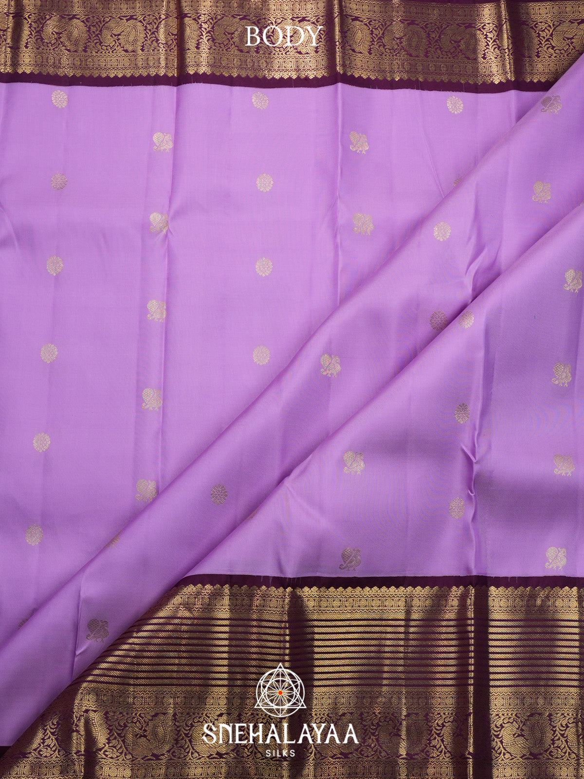 Lilac Kanjivaram Silk Saree
