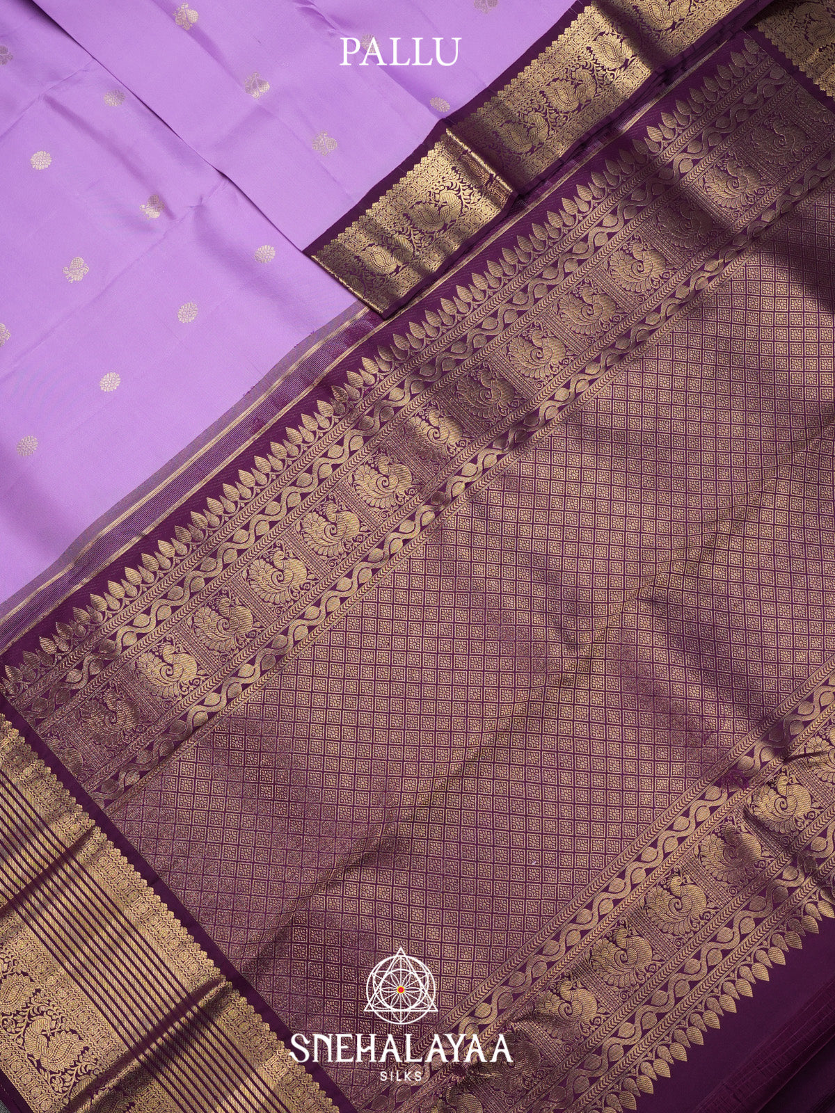 Lilac Kanjivaram Silk Saree