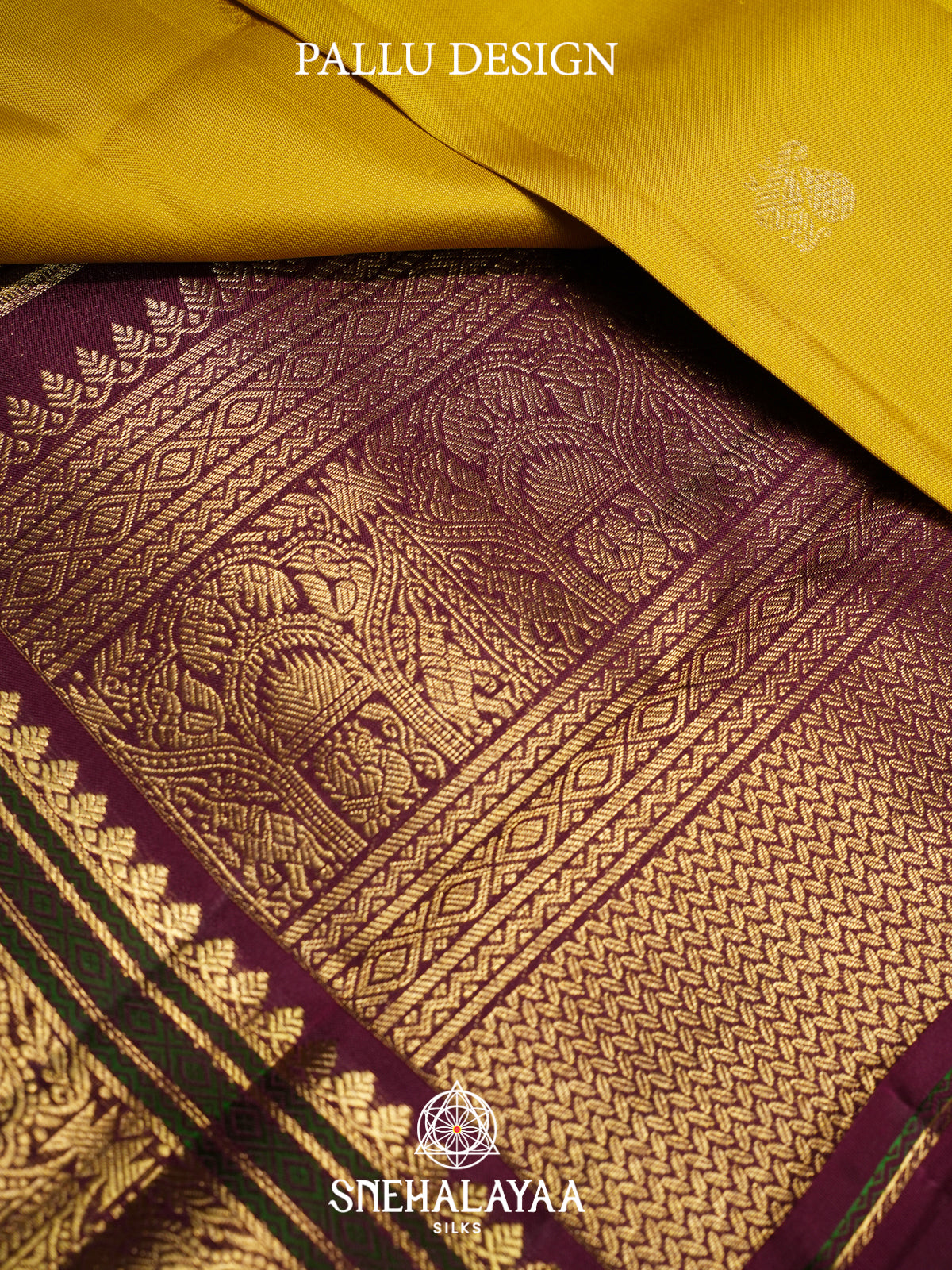 Lemon Yellow Kanjivaram Silk Saree