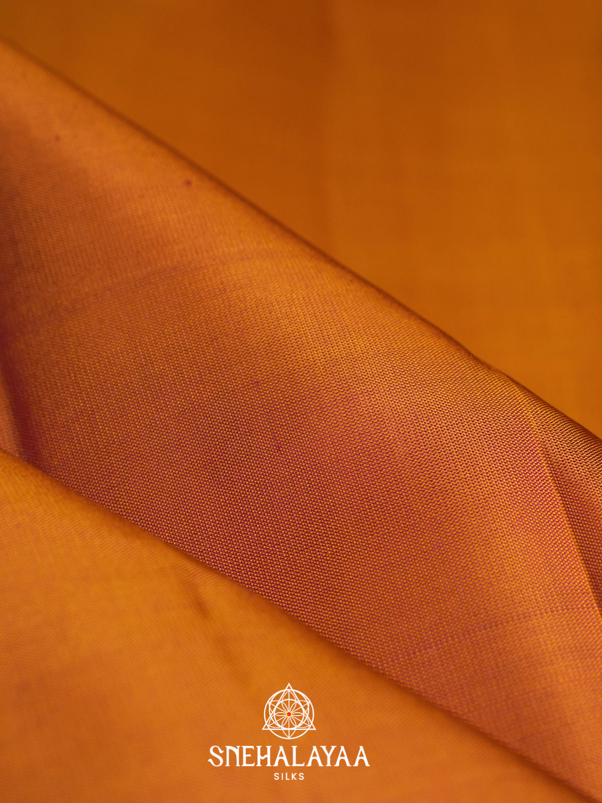 Burnt Orange Kanjivaram Silk Saree
