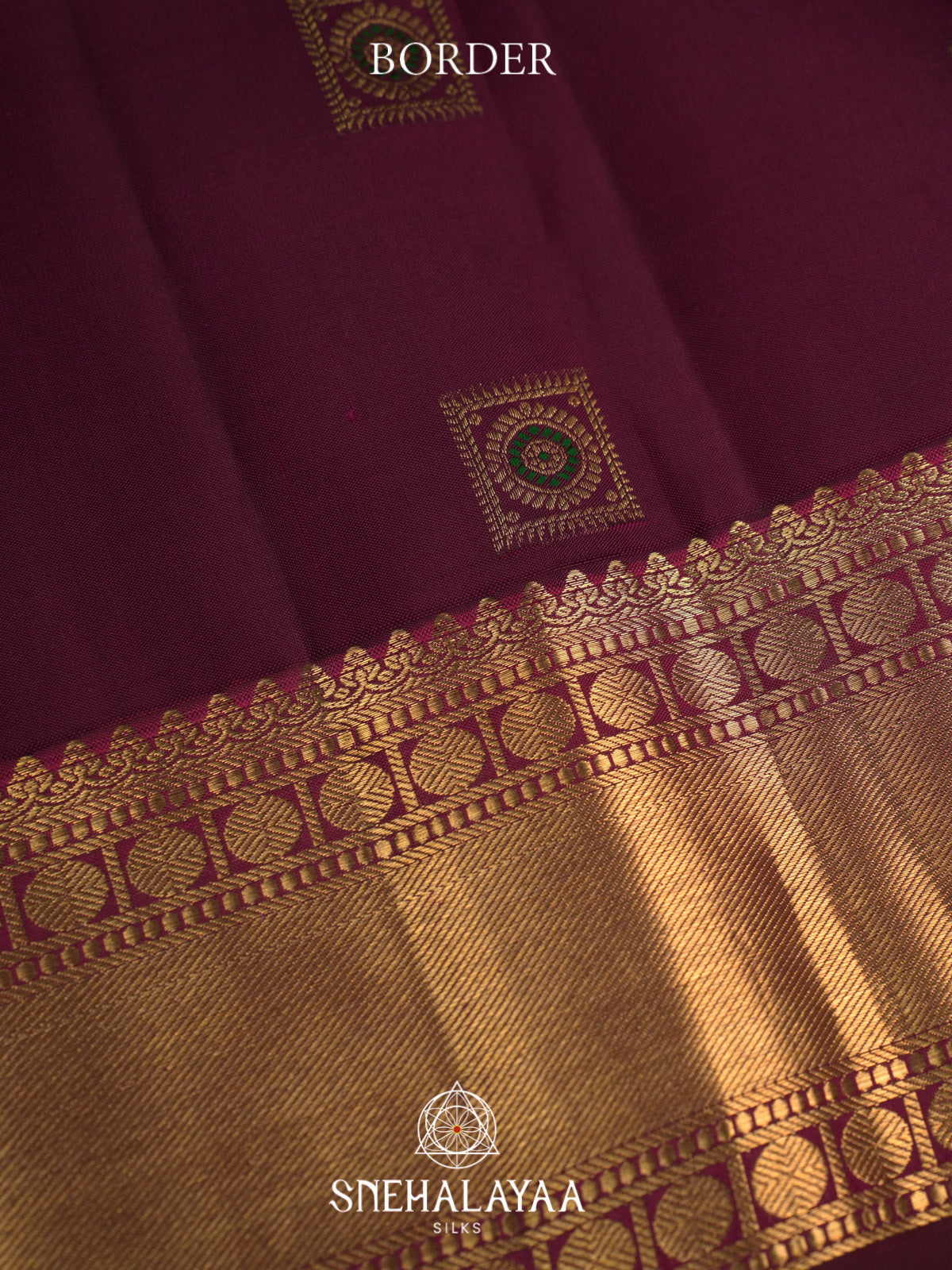 Burnt Orange Kanjivaram Silk Saree