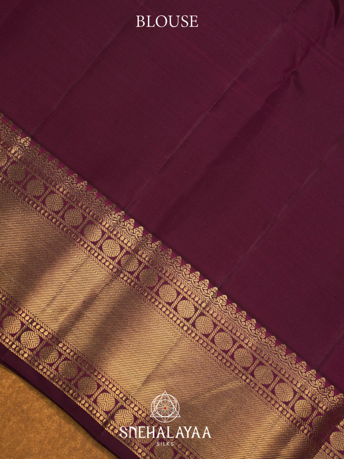 Burnt Orange Kanjivaram Silk Saree