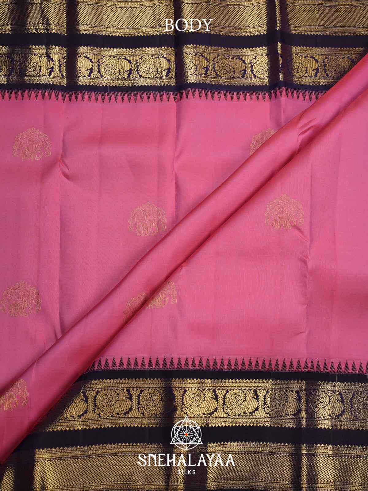 Pink Kanjivaram Silk Saree